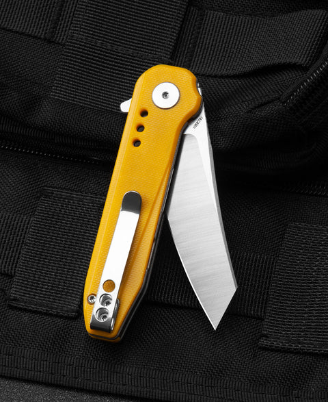 BESTECH SYNTAX Yellow G10 Handle: 2.84" 14C28N Blade BG40B