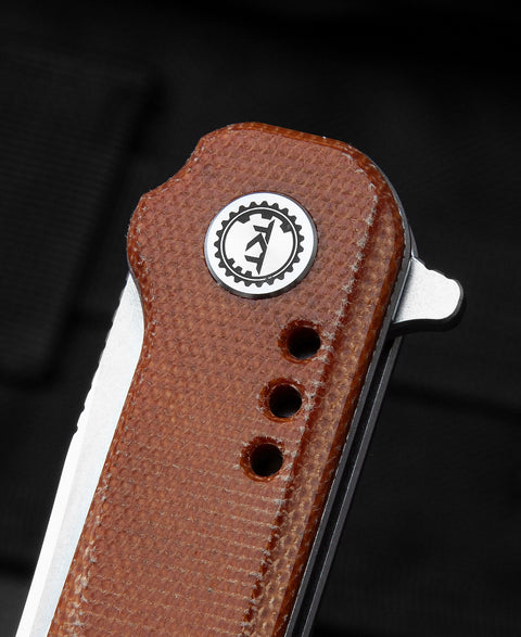 BESTECH SYNTAX Natural micarta Handle: 2.84" 14C28N Blade BG40E