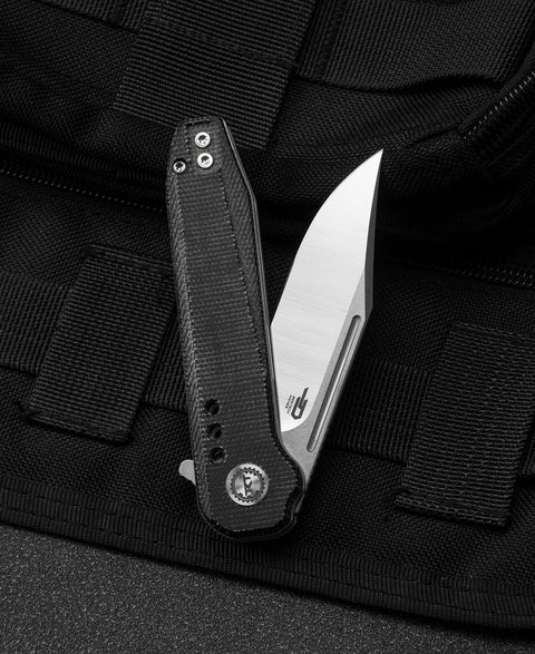 BESTECH SYNTAX Black Micarta Handle: 2.84" 154CM Blade BG41D