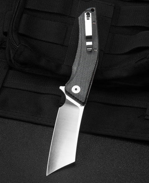 BESTECH CUBIS Micarta Handle: 3.15" D2 Blade BG42A