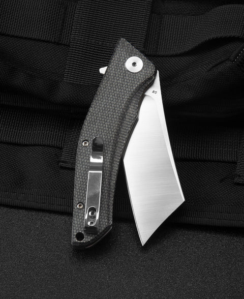 BESTECH CUBIS Micarta Handle: 3.15" D2 Blade BG42A