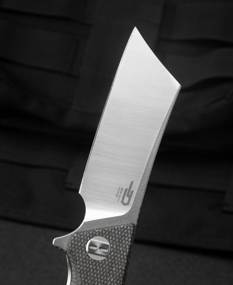BESTECH CUBIS Micarta Handle: 3.15" D2 Blade BG42A