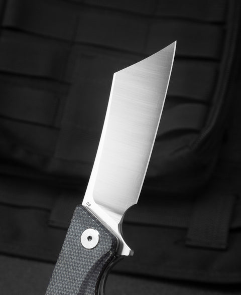 BESTECH CUBIS Micarta Handle: 3.15" D2 Blade BG42A