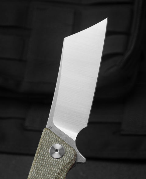BESTECH CUBIS Micarta Handle: 3.15" D2 Blade BG42B