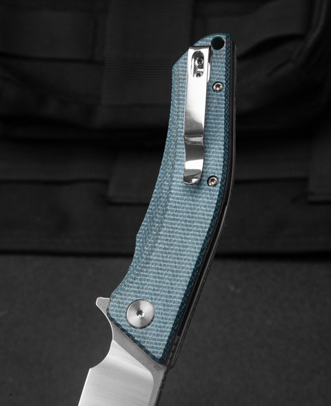 BESTECH CUBIS Micarta Handle: 3.15" D2 Blade BG42C