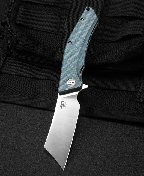BESTECH CUBIS Micarta Handle: 3.15" D2 Blade BG42C