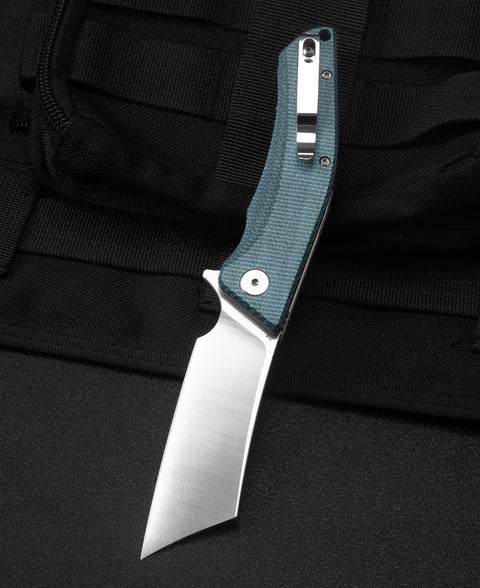 BESTECH CUBIS Micarta Handle: 3.15" D2 Blade BG42C