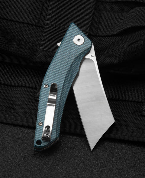 BESTECH CUBIS Micarta Handle: 3.15" D2 Blade BG42C