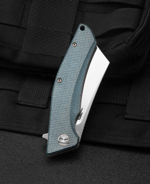 BESTECH CUBIS Micarta Handle: 3.15" D2 Blade BG42C