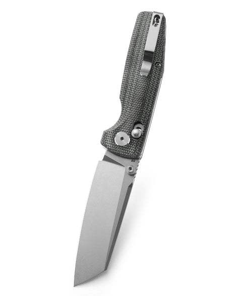 BESTECH SLASHER Micarta Handle: 3.07" D2 Blade BG43B-1