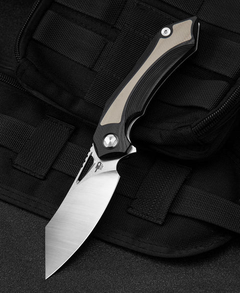 BESTECH KASTA Black and beigeG10  Handle: 3.47" 154CM Blade BG45B