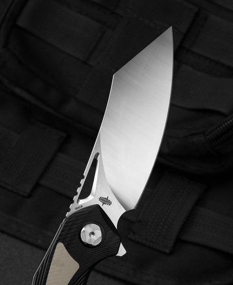BESTECH KASTA Black and beigeG10  Handle: 3.47" 154CM Blade BG45B