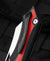 BESTECH KASTA Black and red G10 Handle: 3.47" 154CM Blade BG45C