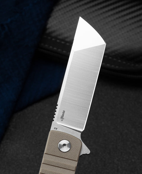 BESTECH TITAN Beige G10 Handle: 2.96" D2 Blade BG49A-2