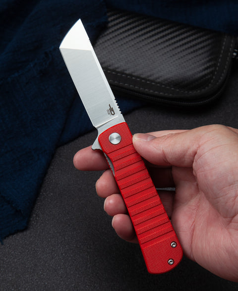 BESTECH TITAN Red G10 Handle: 2.96" D2 Blade BG49A-3