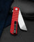 BESTECH TITAN Red G10 Handle: 2.96" D2 Blade BG49A-3