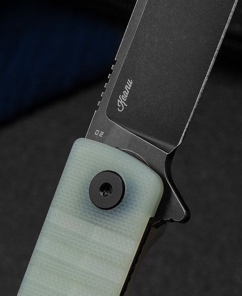 BESTECH TITAN Jade G10 Handle: 2.96" D2 Blade BG49A-4