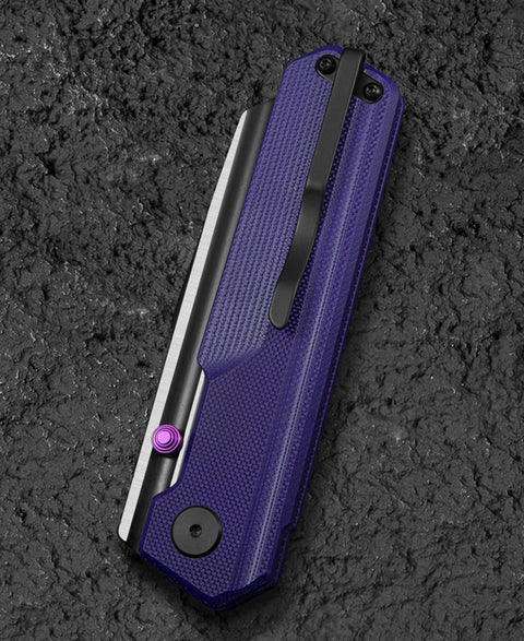 BESTECH TARDIS G10 Handle: 3.15" Black DLC+Satin D2 Blade Liner Lock BG54B