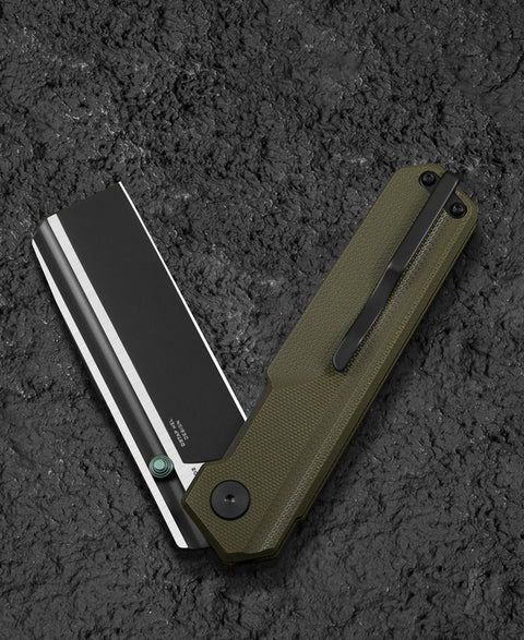 BESTECH TARDIS G10 Handle: 3.15" Black DLC+Satin D2 Blade Liner Lock BG54C