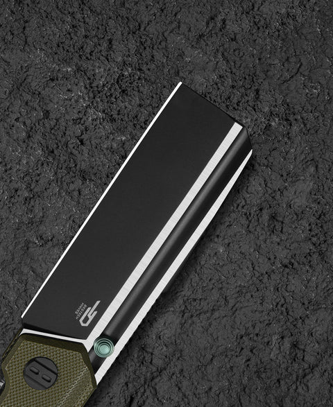 BESTECH TARDIS G10 Handle: 3.15" Black DLC+Satin D2 Blade Liner Lock BG54C
