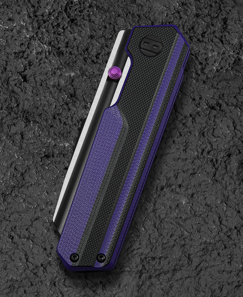 BESTECH TARDIS G10 Handle: 3.15" Black DLC+Satin D2 Blade Liner Lock BG54D