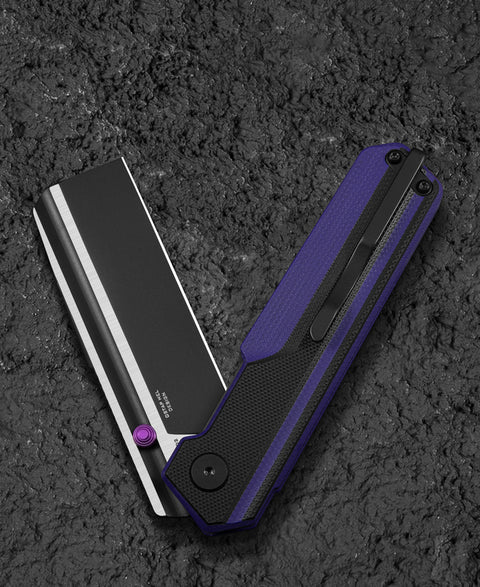 BESTECH TARDIS G10 Handle: 3.15" Black DLC+Satin D2 Blade Liner Lock BG54D