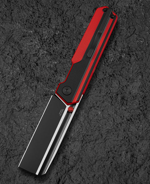 BESTECH TARDIS G10 Handle: 3.15" Black DLC+Satin D2 Blade Liner Lock BG54E