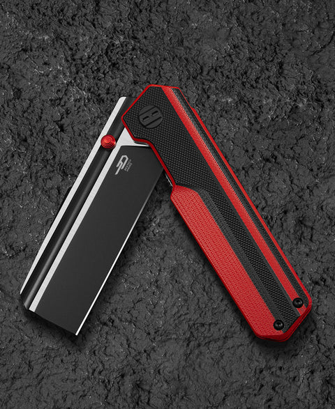 BESTECH TARDIS G10 Handle: 3.15" Black DLC+Satin D2 Blade Liner Lock BG54E