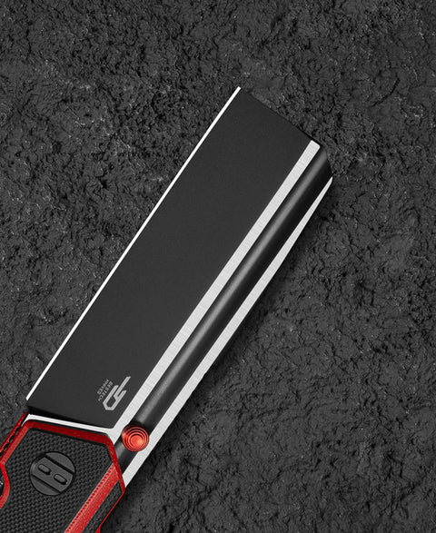 BESTECH TARDIS G10 Handle: 3.15" Black DLC+Satin D2 Blade Liner Lock BG54E