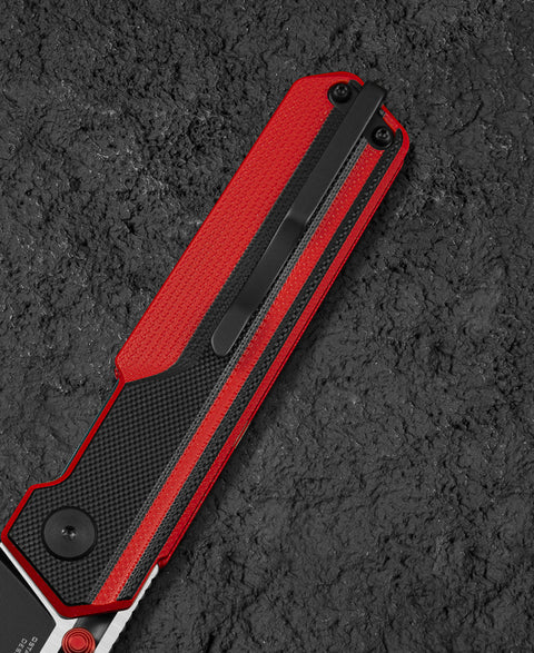 BESTECH TARDIS G10 Handle: 3.15" Black DLC+Satin D2 Blade Liner Lock BG54E