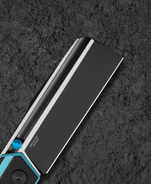 BESTECH TARDIS G10 Handle: 3.15" Black DLC+Satin D2 Blade Liner Lock BG54F