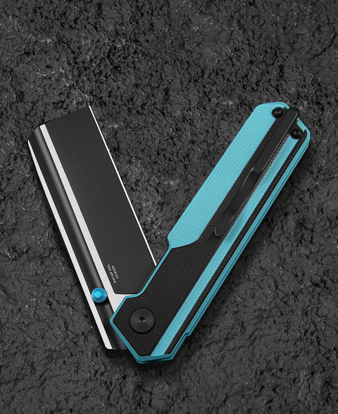 BESTECH TARDIS G10 Handle: 3.15" Black DLC+Satin D2 Blade Liner Lock BG54F