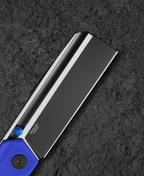 BESTECH TARDIS G10 Handle: 3.15" Black DLC+Satin D2 Blade Liner Lock BG54G