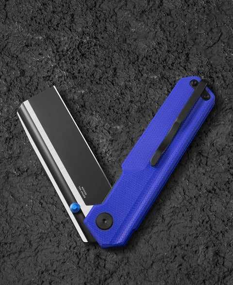 BESTECH TARDIS G10 Handle: 3.15" Black DLC+Satin D2 Blade Liner Lock BG54G