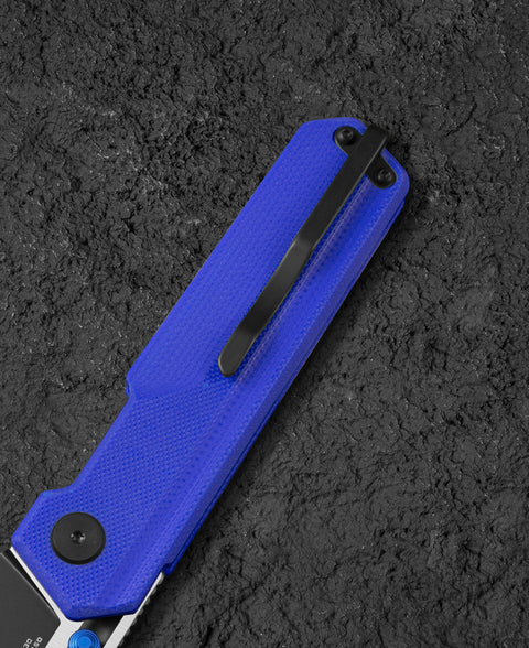 BESTECH TARDIS G10 Handle: 3.15" Black DLC+Satin D2 Blade Liner Lock BG54G