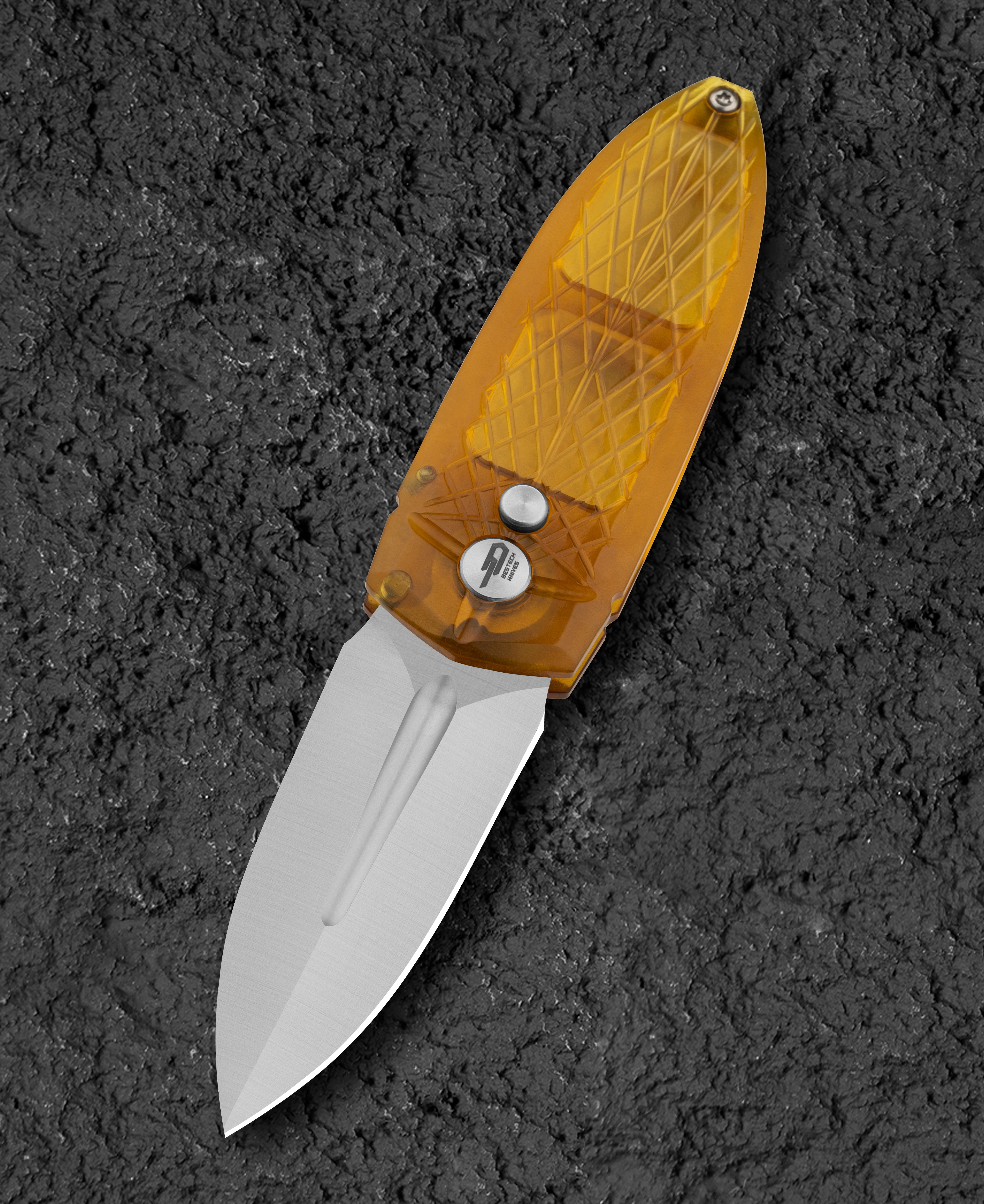 BESTECH QUQU BG57D-1 Ultem Handle 2.20" 14C28N Blade(DROP IN FEBRUARY)