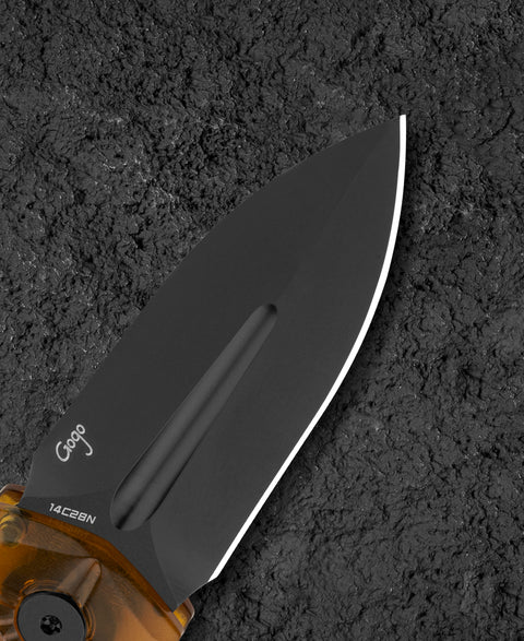 BESTECH QUQU BG57D-2 Ultem Handle 2.20" 14C28N Blade