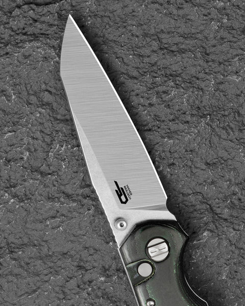 BESTECH SNAKEBIRD BG58A Green Micarta Handle 3.54" 14C28N Blade