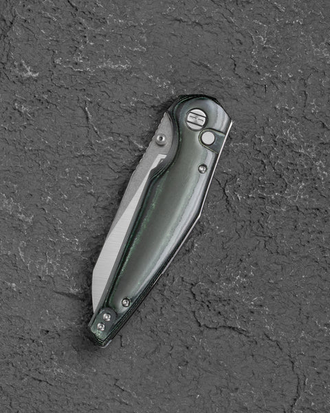 BESTECH SNAKEBIRD BG58A Green Micarta Handle 3.54" 14C28N Blade