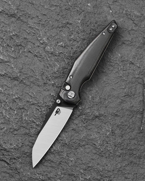 BESTECH SNAKEBIRD BG58B Black Micarta Handle 3.54" 14C28N Blade