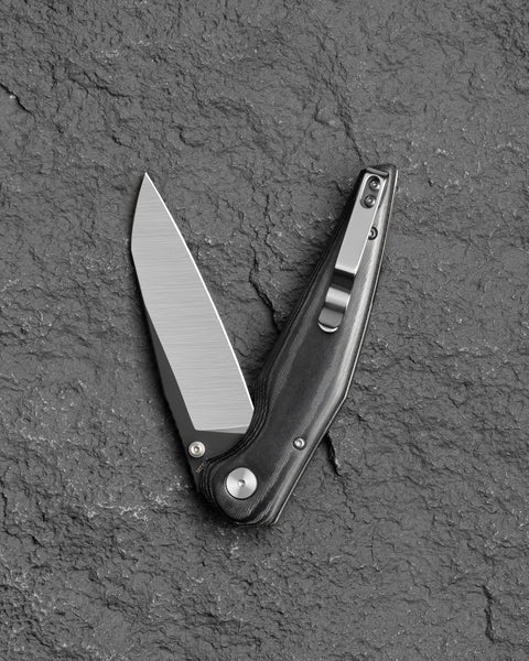 BESTECH SNAKEBIRD BG58B Black Micarta Handle 3.54" 14C28N Blade