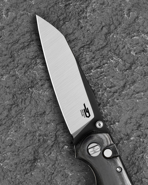 BESTECH SNAKEBIRD BG58B Black Micarta Handle 3.54" 14C28N Blade