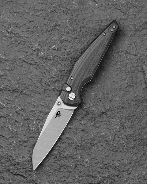 BESTECH SNAKEBIRD BG58C Black G10 Handle 3.54" 14C28N Blade