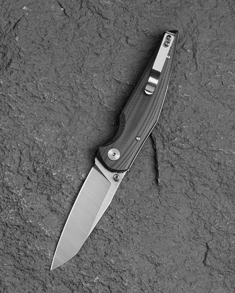 BESTECH SNAKEBIRD BG58C Black G10 Handle 3.54" 14C28N Blade
