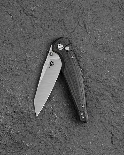 BESTECH SNAKEBIRD BG58C Black G10 Handle 3.54" 14C28N Blade
