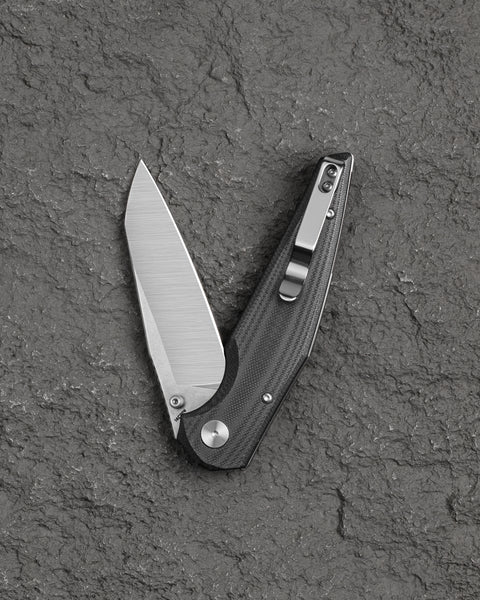 BESTECH SNAKEBIRD BG58C Black G10 Handle 3.54" 14C28N Blade