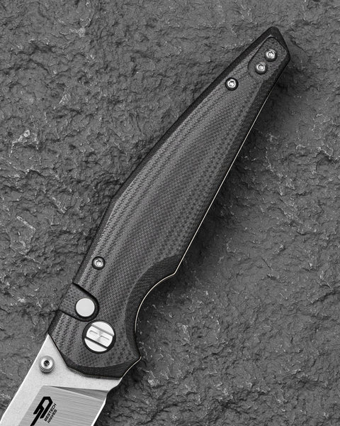 BESTECH SNAKEBIRD BG58C Black G10 Handle 3.54" 14C28N Blade