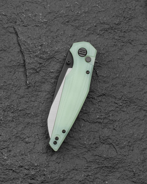 BESTECH SNAKEBIRD BG58D Transparent G10 Handle 3.54" 14C28N Blade