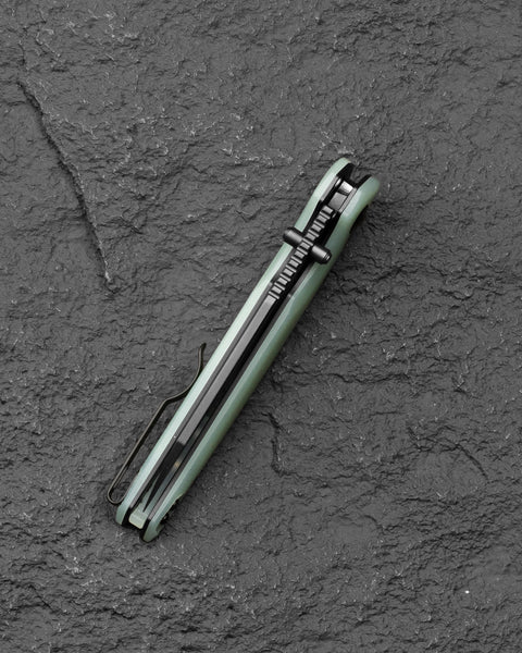 BESTECH SNAKEBIRD BG58D Transparent G10 Handle 3.54" 14C28N Blade