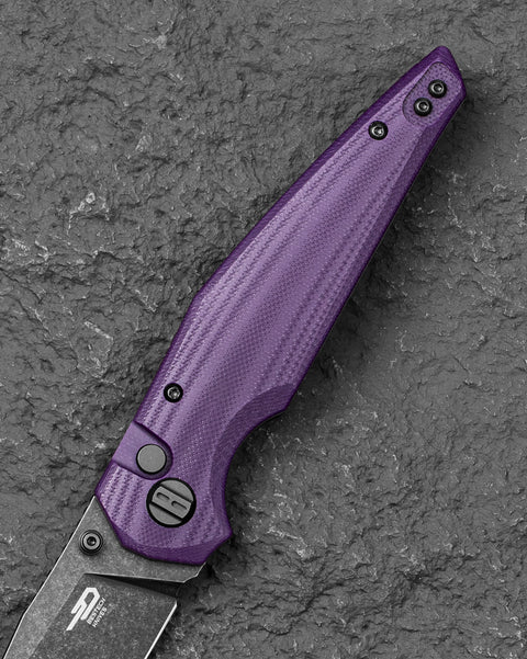 BESTECH SNAKEBIRD BG58E Purple G10 Handle 3.54" 14C28N Blade